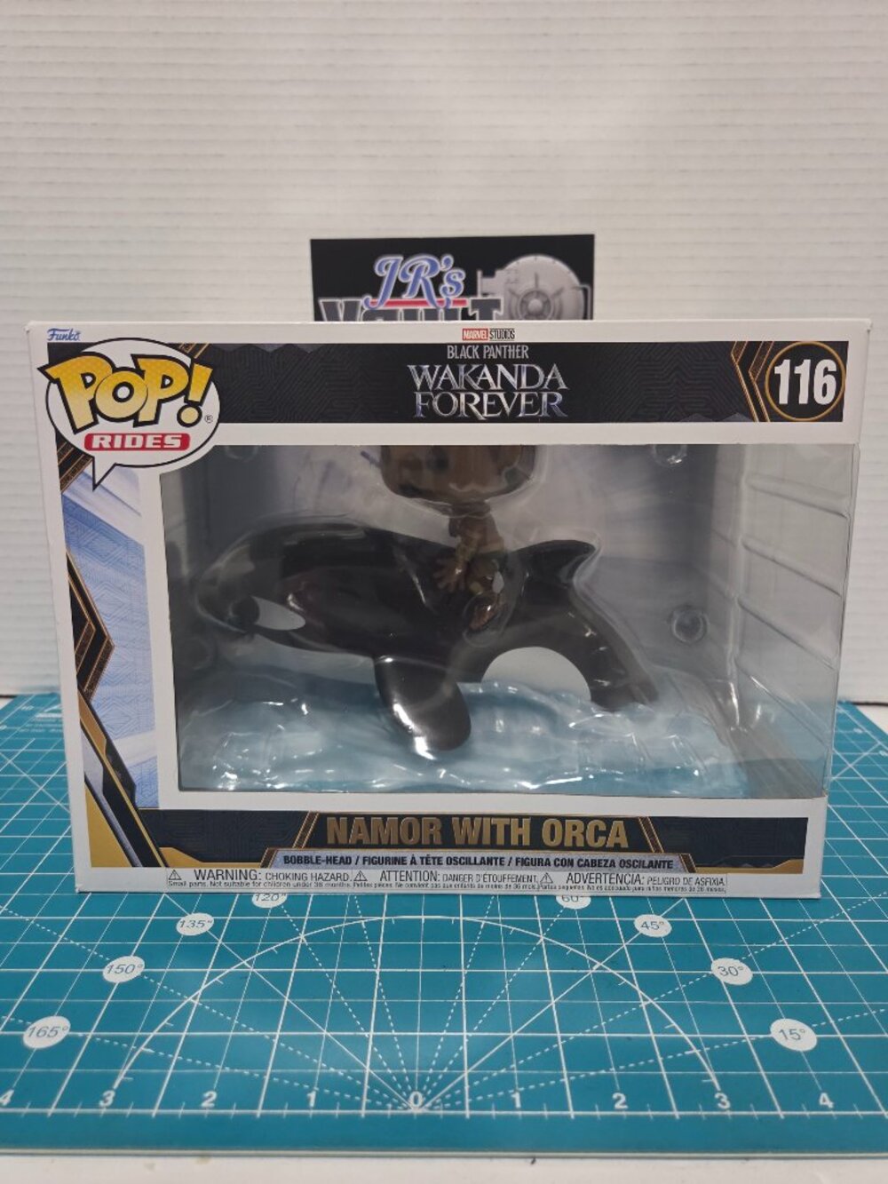 Funko POP Rides Marvel Black Panther Wakanda Forever Namor W/ Orca 116 Figure